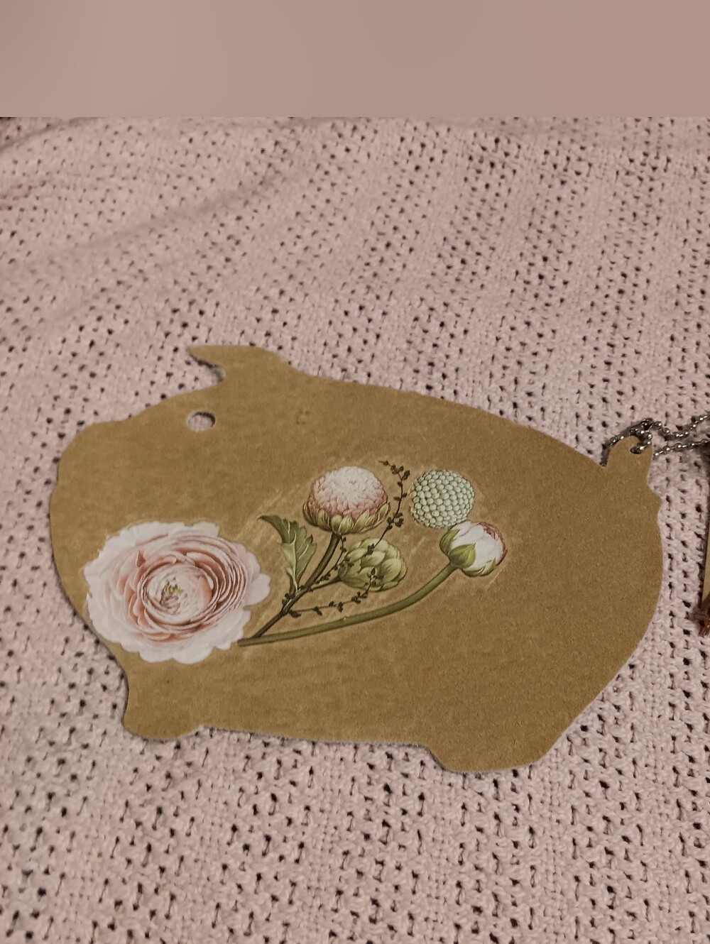 Suede Leather Chic Cowgirl Purse Floral Pig Handbag Charm